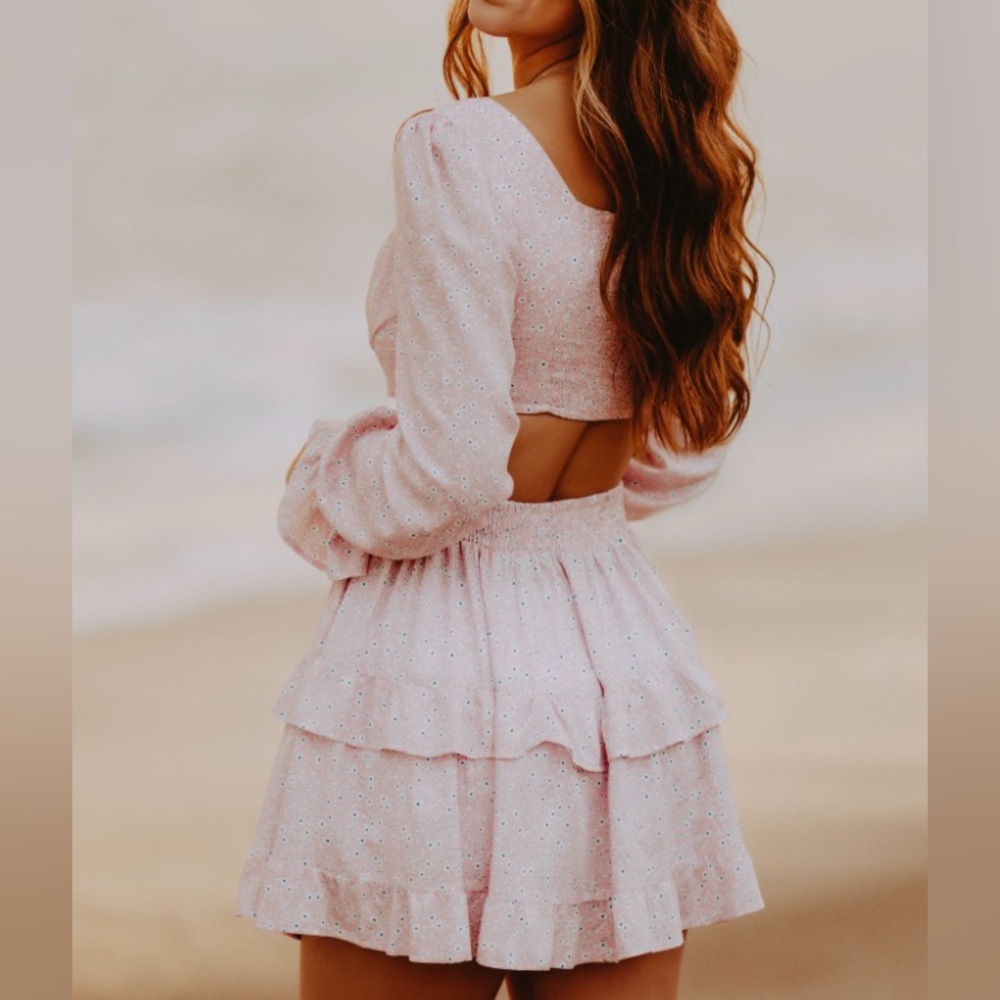 Princess Polly Pink Ruffled Set - Picture 2 of 3